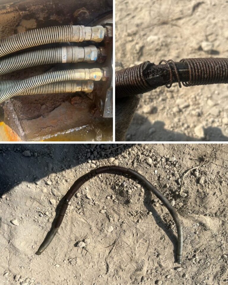 地面におかれているホース