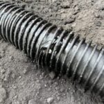 地面におかれたホース